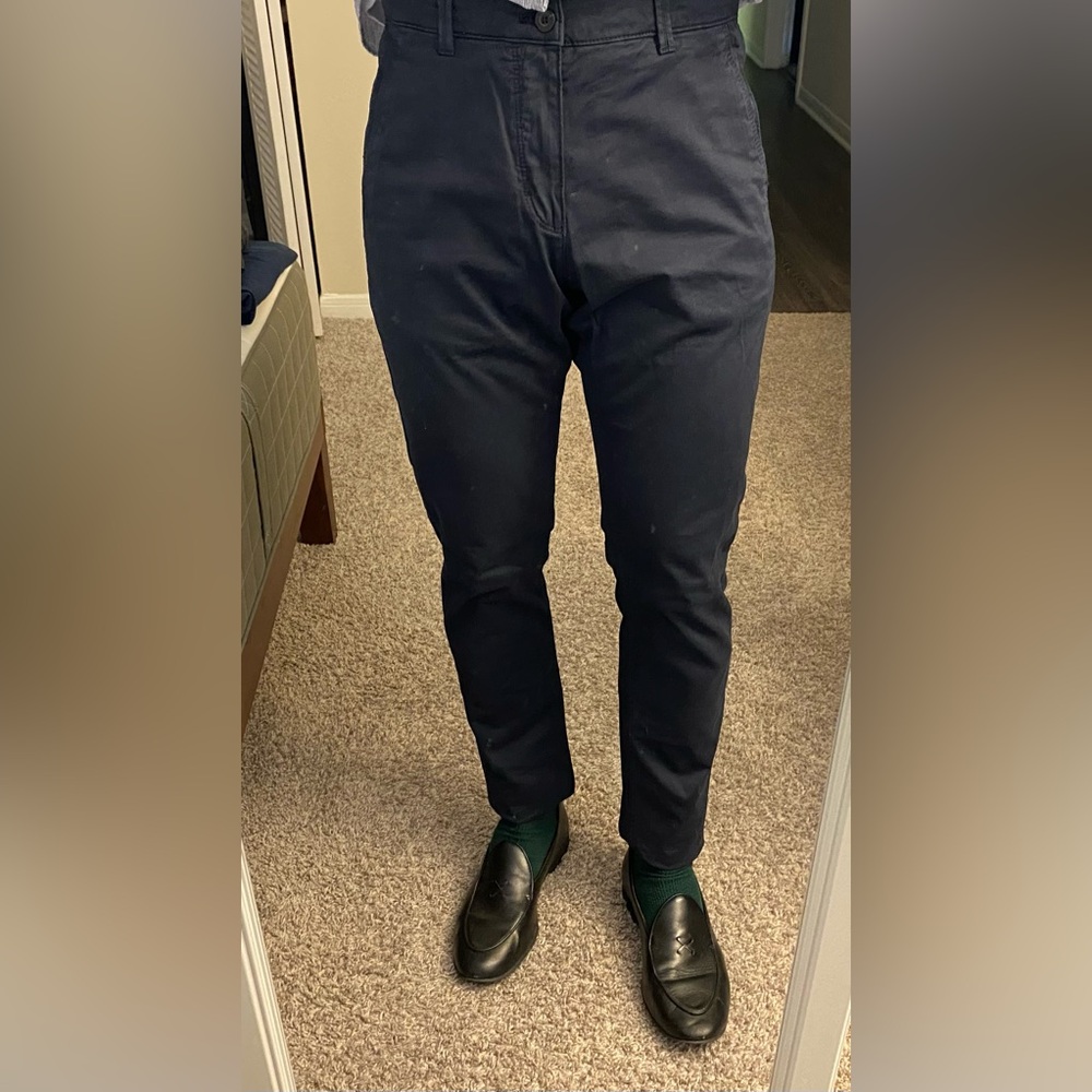 Zara Navy Chinos. Tapered slim Sz 31